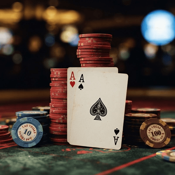 Luxurious digital casino environment with royal blue theme