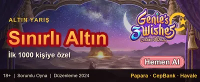 İlk Yatırıma %100 Eşleşme promotion